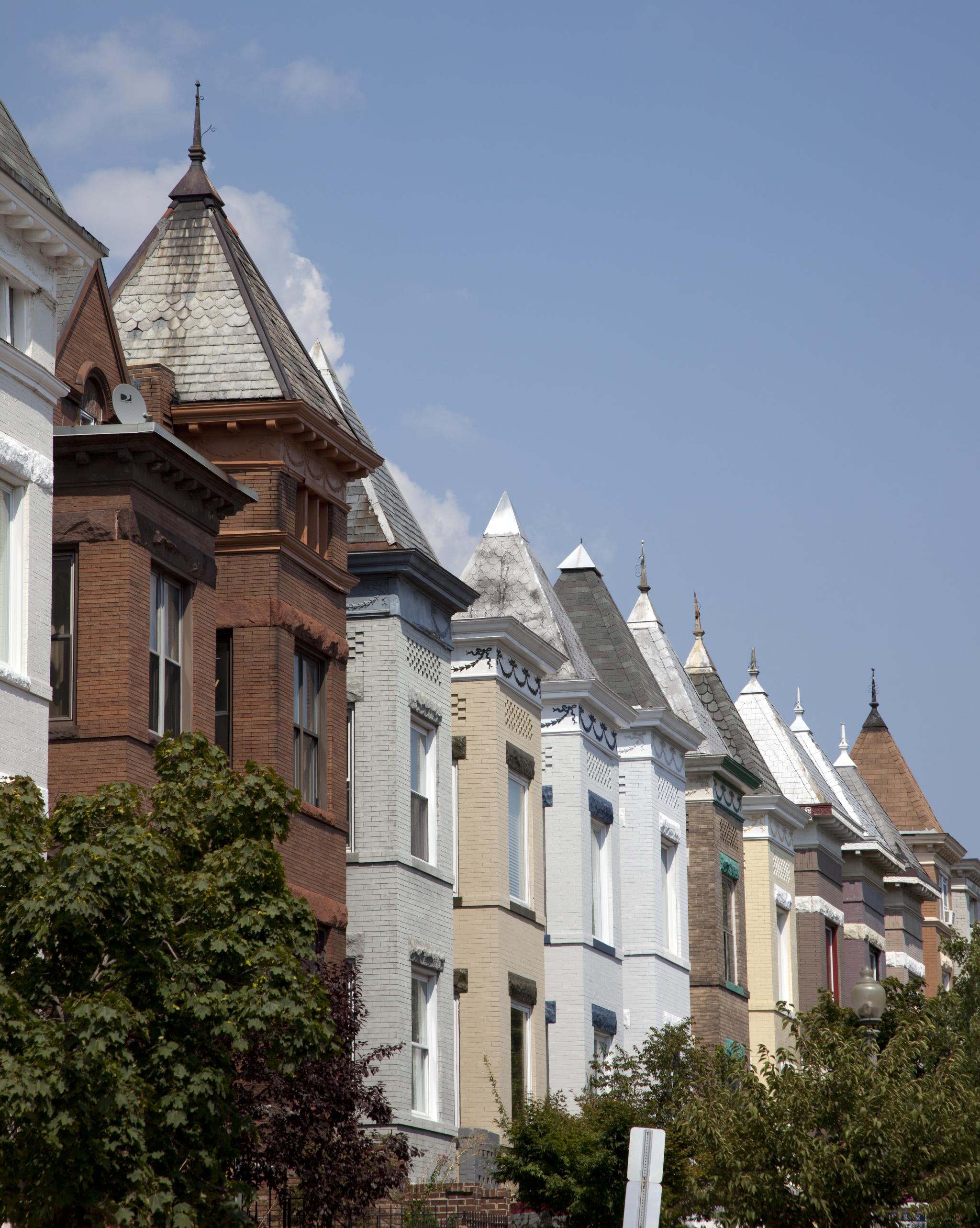 Washington DC Victorian rooflines